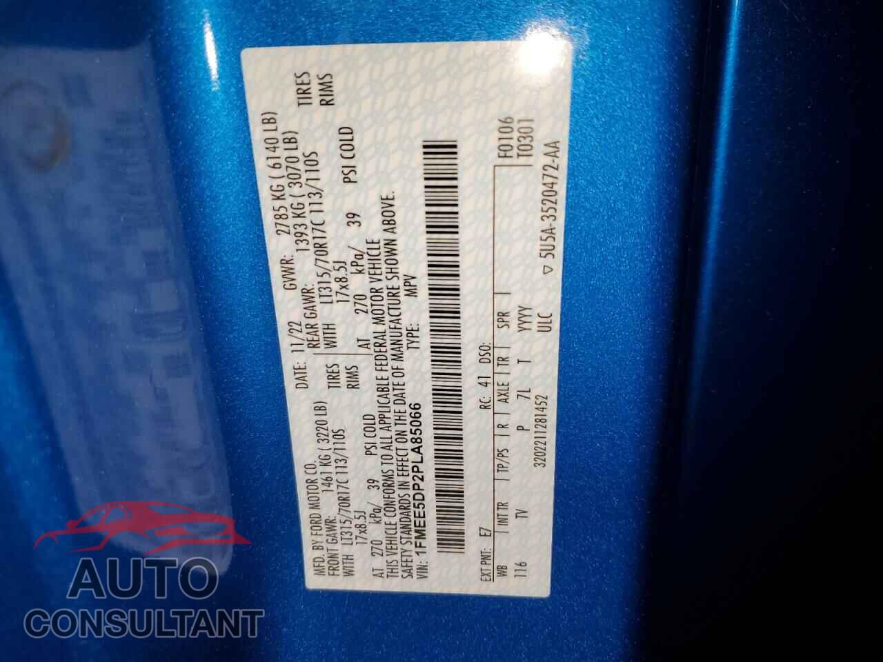 FORD BRONCO 2023 - 1FMEE5DP2PLA85066