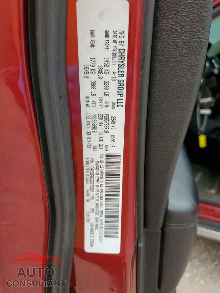 DODGE DURANGO 2013 - 1C4RDHAG7DC678397