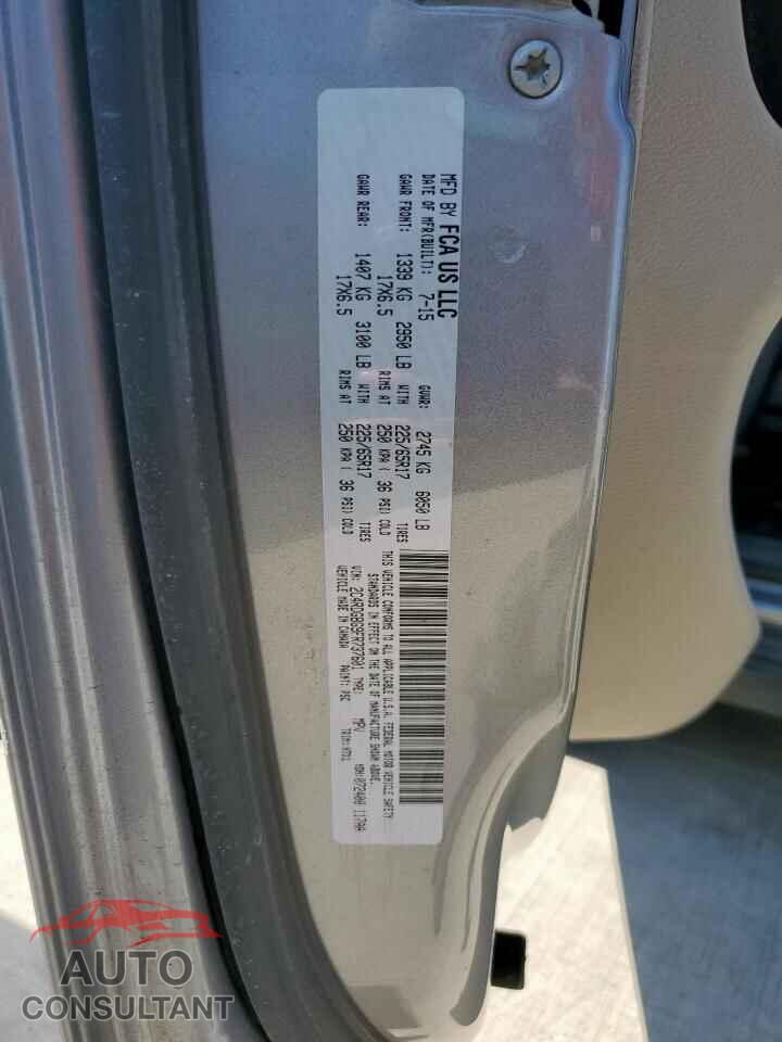 DODGE CARAVAN 2015 - 2C4RDGBG9FR737601