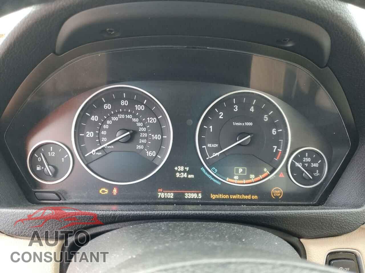 BMW 3 SERIES 2014 - WBA3C3C51EF987237