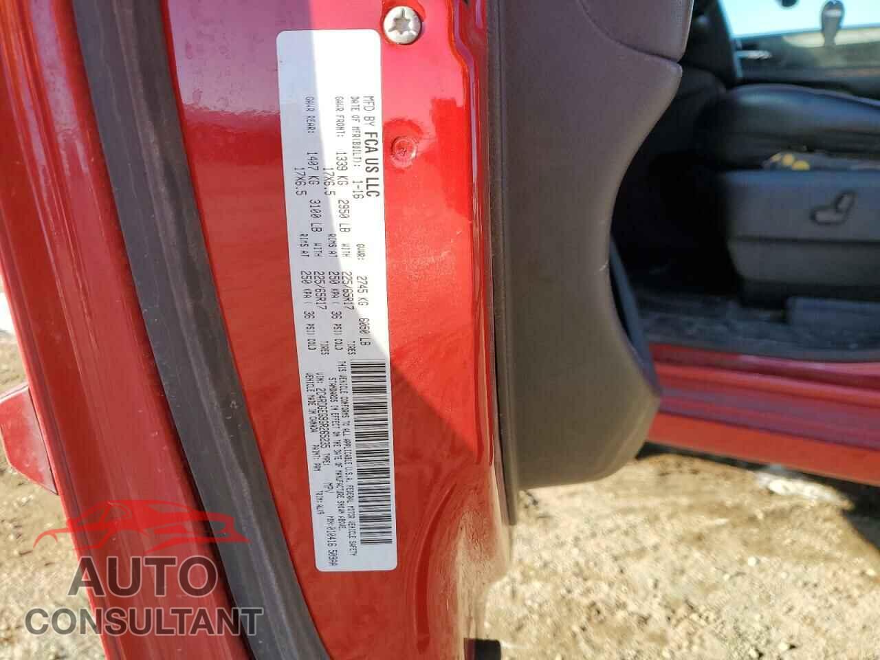 DODGE CARAVAN 2016 - 2C4RDGEG9GR265235