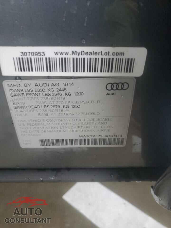 AUDI Q5 2015 - WA1CFAFP2FA060414