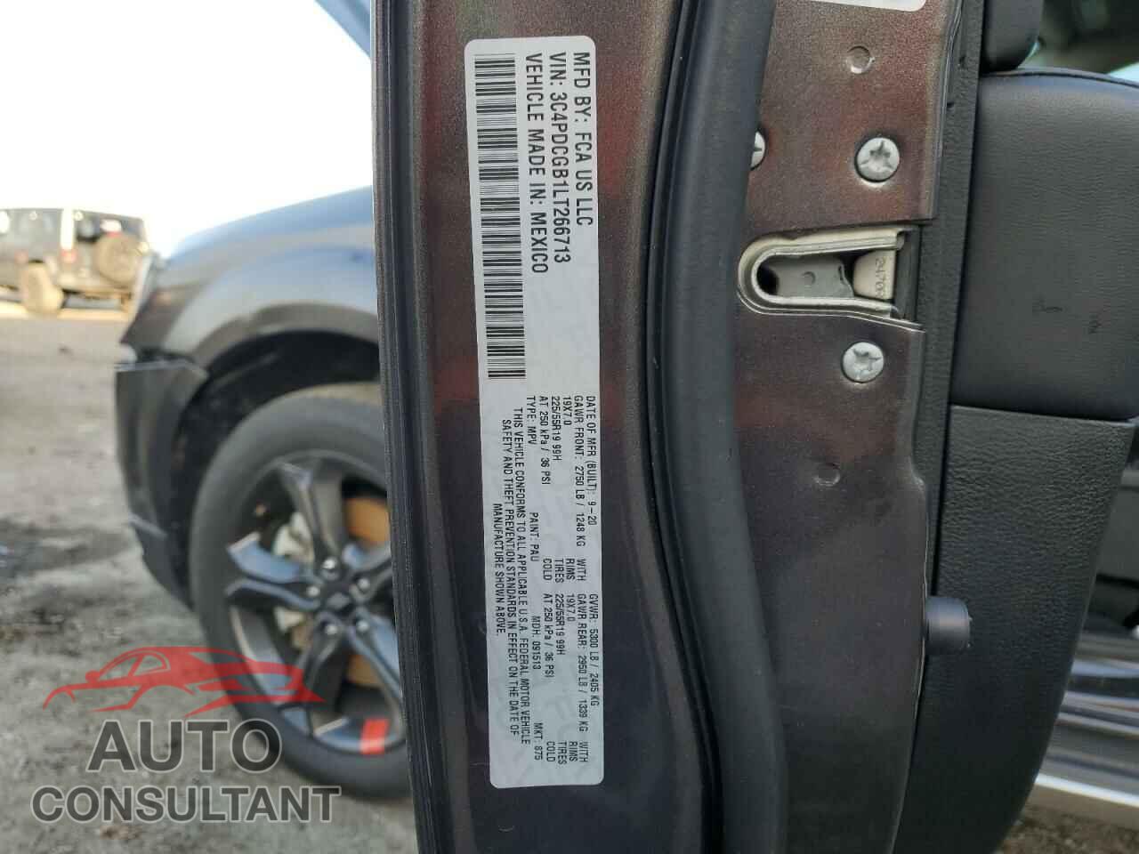 DODGE JOURNEY 2020 - 3C4PDCGB1LT266713