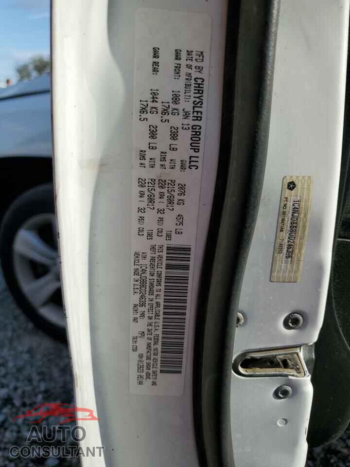 JEEP COMPASS 2013 - 1C4NJDBB8DD246396
