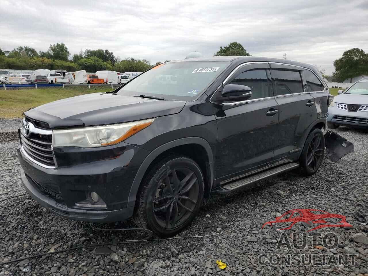 TOYOTA HIGHLANDER 2015 - 5TDBKRFH5FS161244