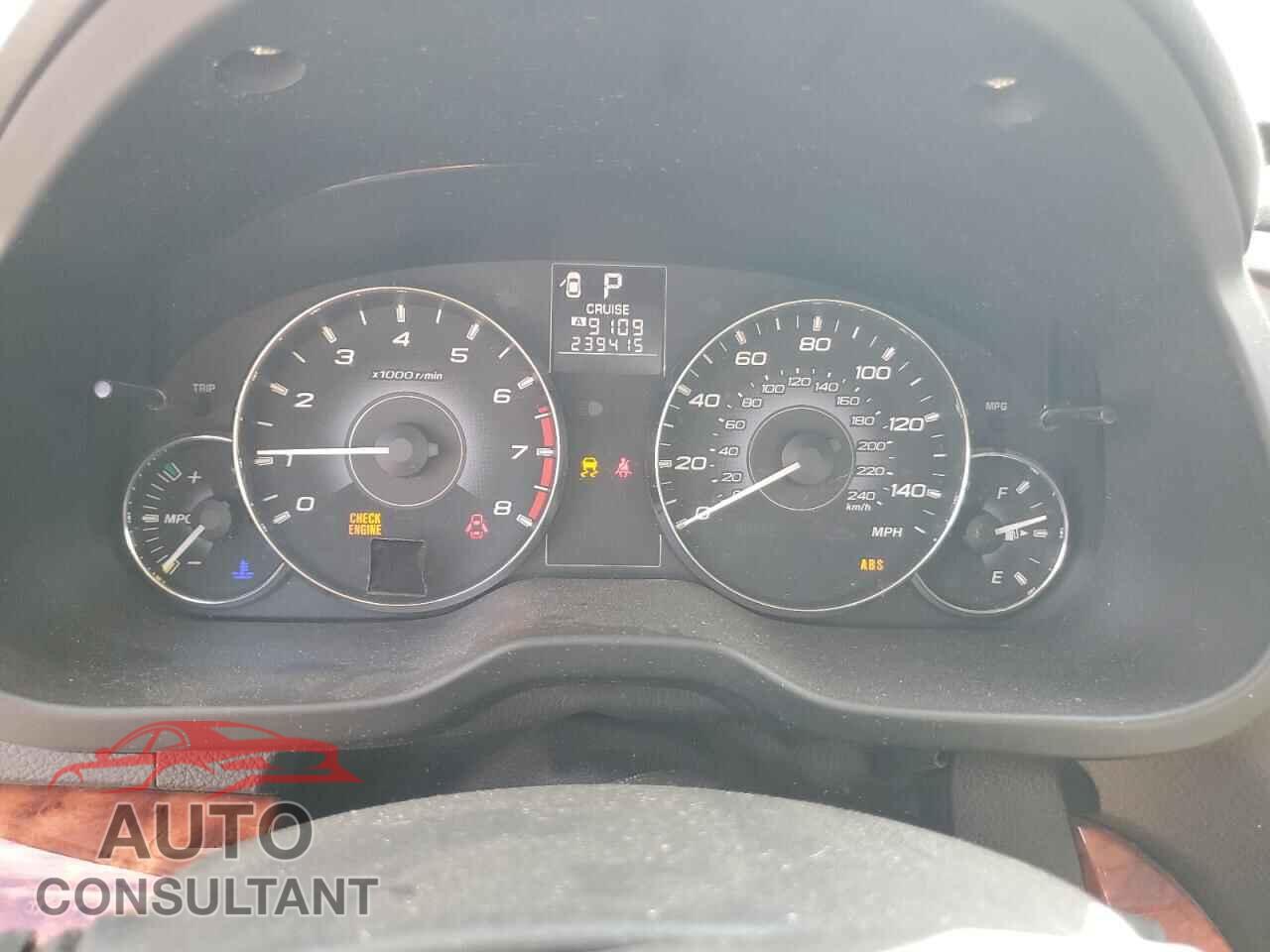 SUBARU OUTBACK 2010 - 4S4BRBKC5A3318757