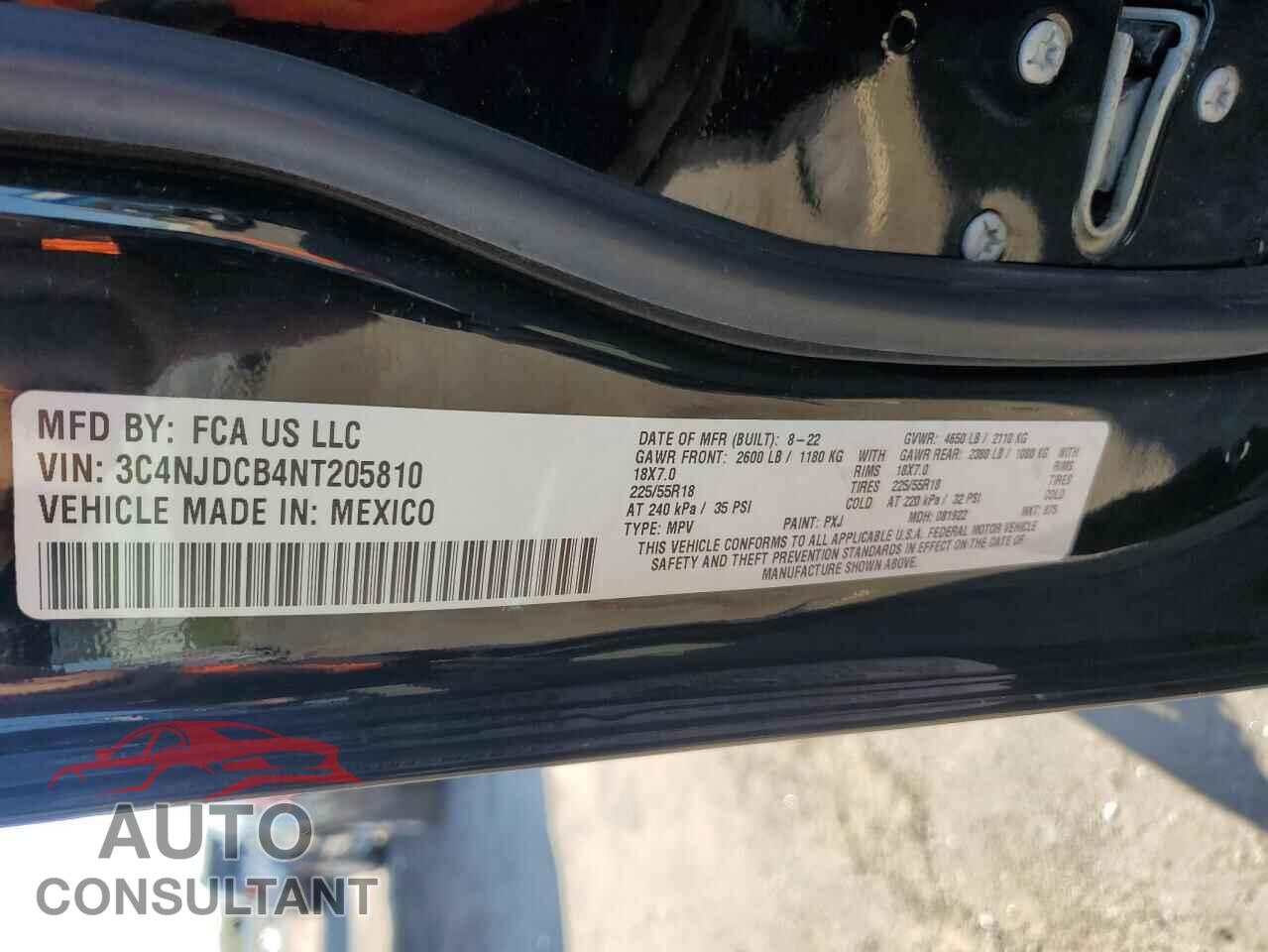 JEEP COMPASS 2022 - 3C4NJDCB4NT205810