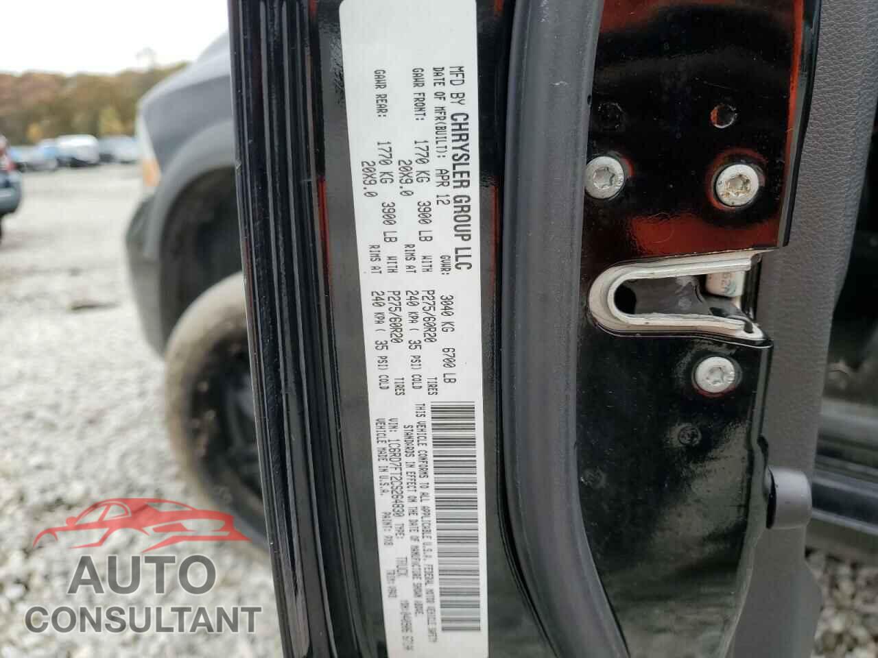 DODGE RAM 1500 2012 - 1C6RD7FT2CS264830