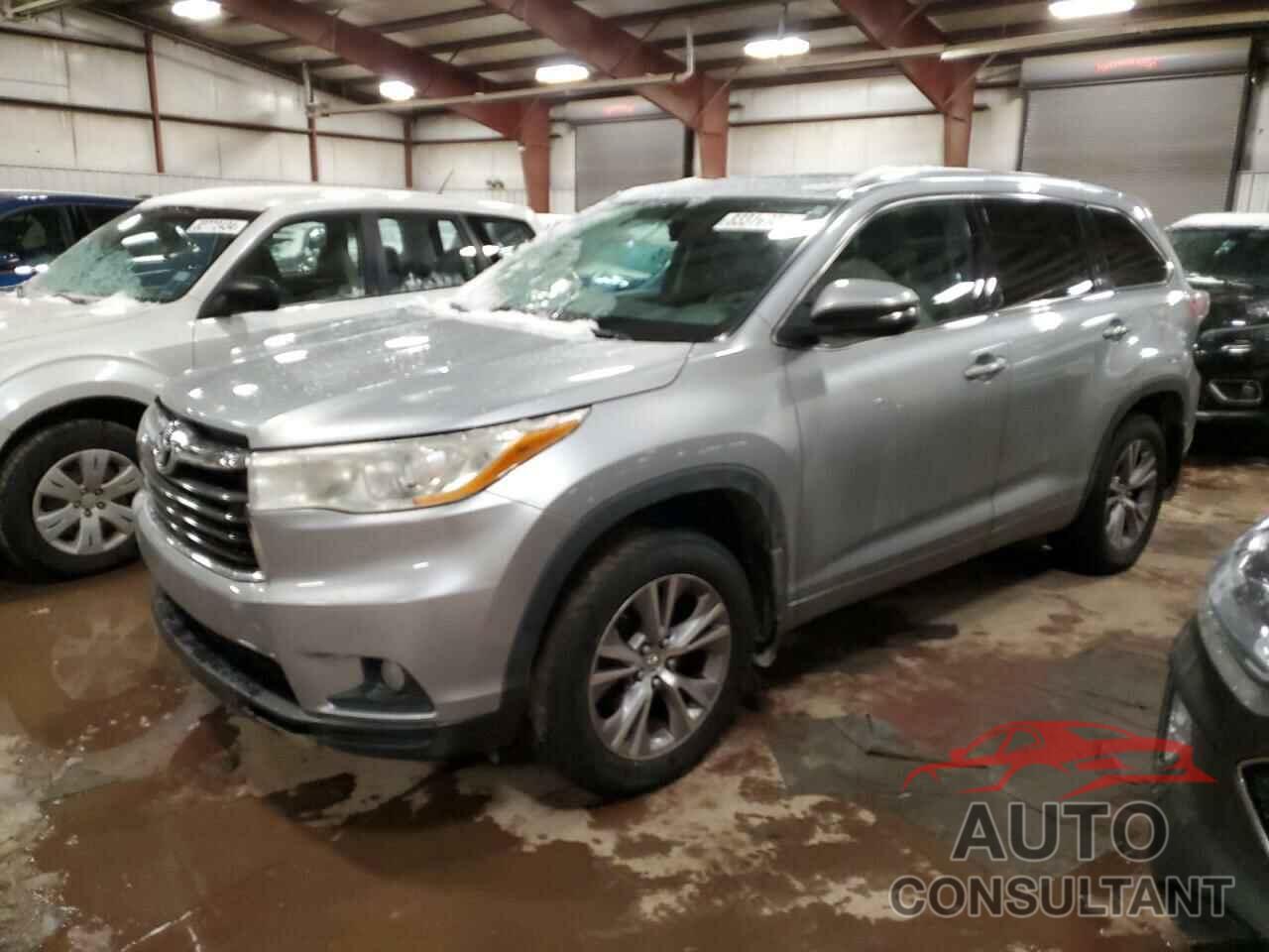 TOYOTA HIGHLANDER 2014 - 5TDJKRFH9ES021952