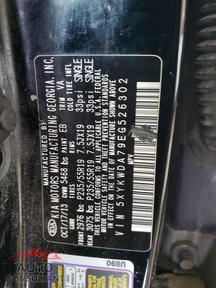 KIA SORENTO 2014 - 5XYKWDA79EG526302