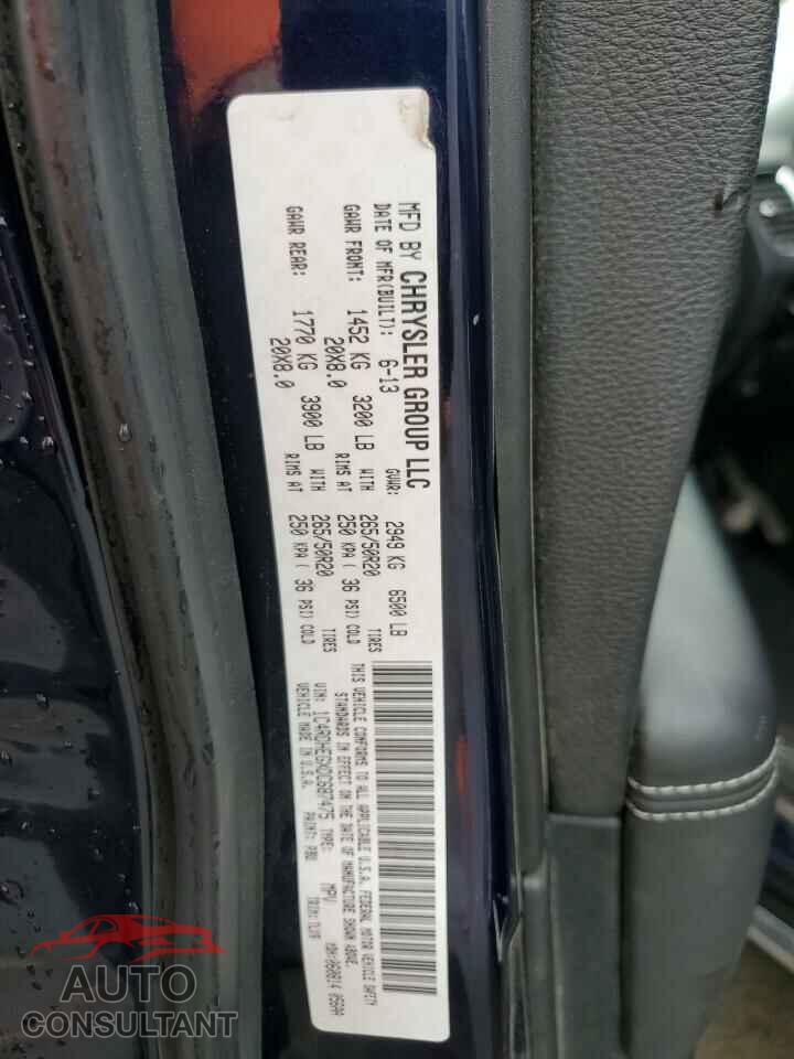 DODGE DURANGO 2013 - 1C4RDHEGXDC687475
