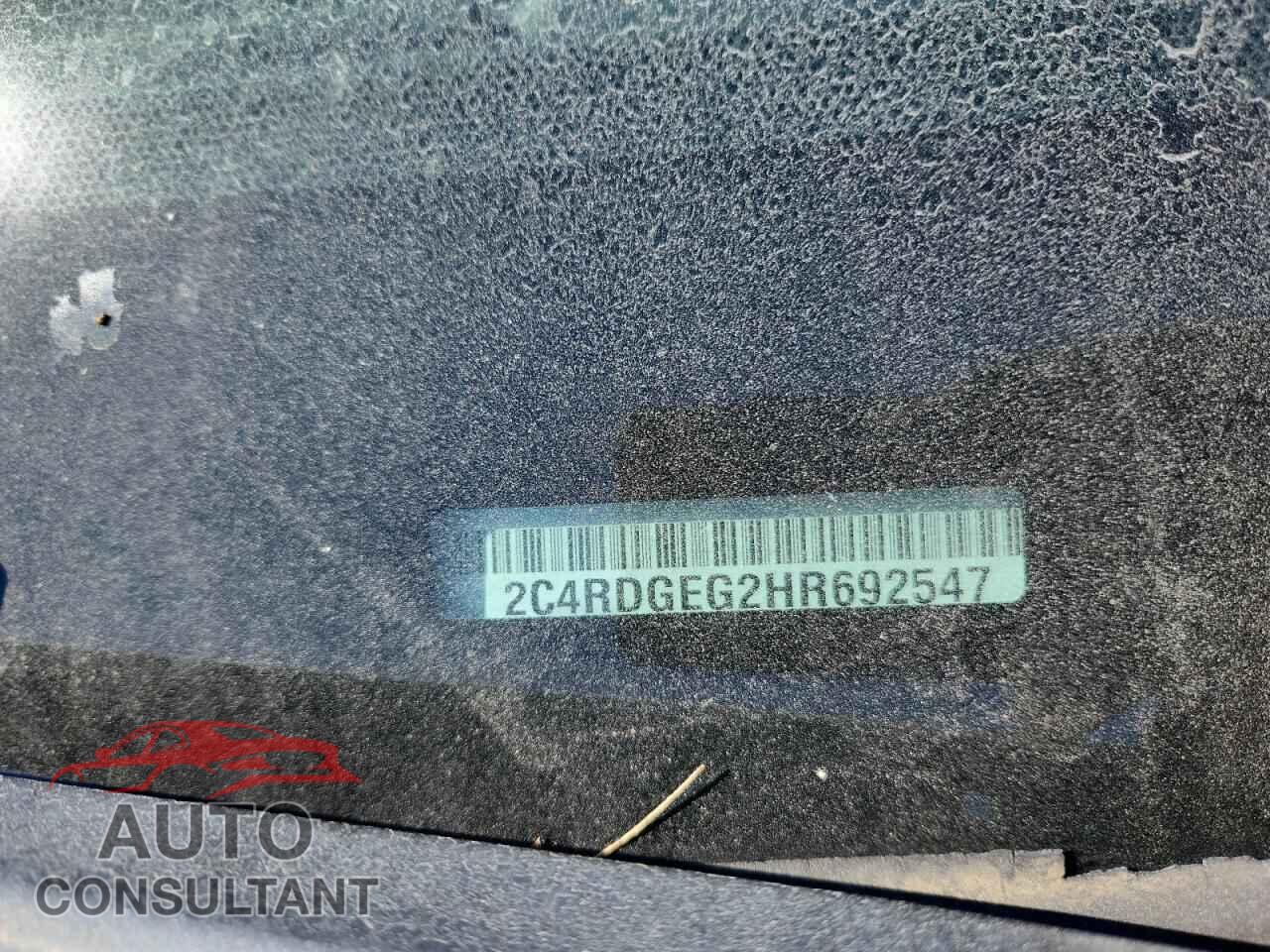 DODGE CARAVAN 2017 - 2C4RDGEG2HR692547