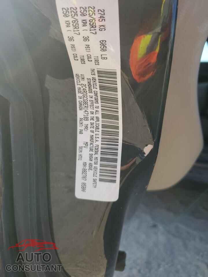 DODGE CARAVAN 2014 - 2C4RDGCG8ER147189