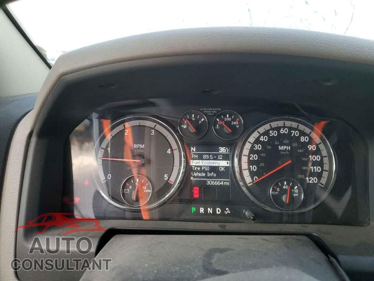 DODGE RAM 2500 2012 - 3C6UD5ML0CG242222