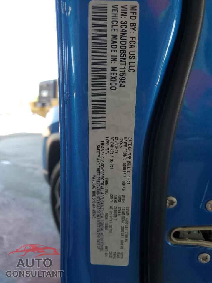 JEEP COMPASS 2022 - 3C4NJDDB5NT115984