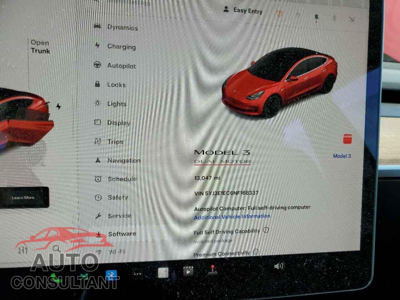 TESLA MODEL 3 2022 - 5YJ3E1EC6NF168337