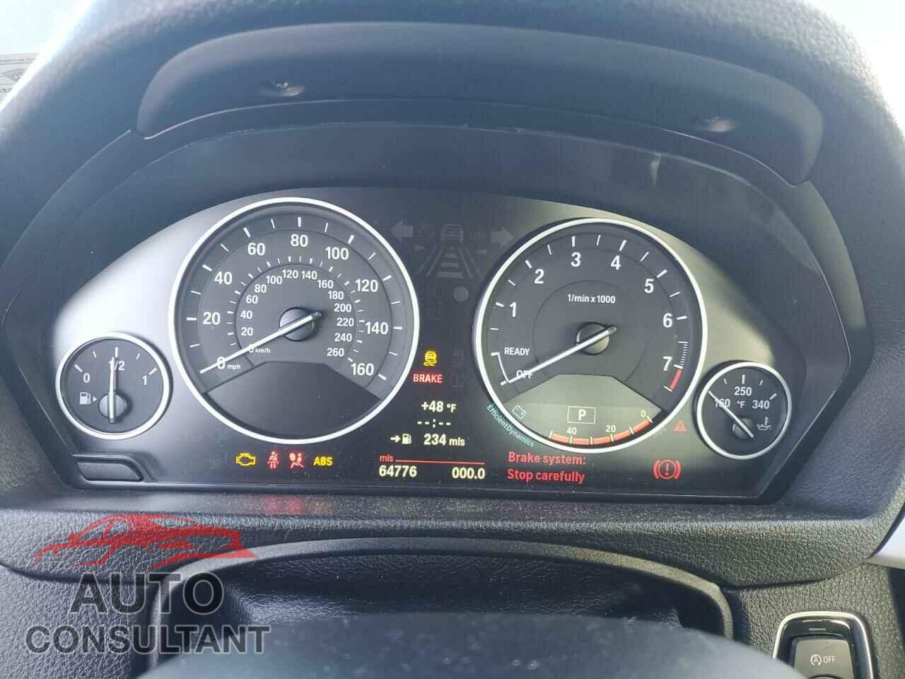 BMW 3 SERIES 2013 - WBA3B3C5XDF541685