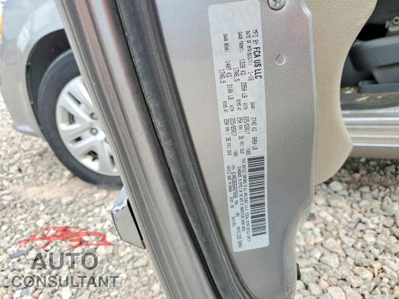 DODGE CARAVAN 2016 - 2C4RDGBG5GR278326