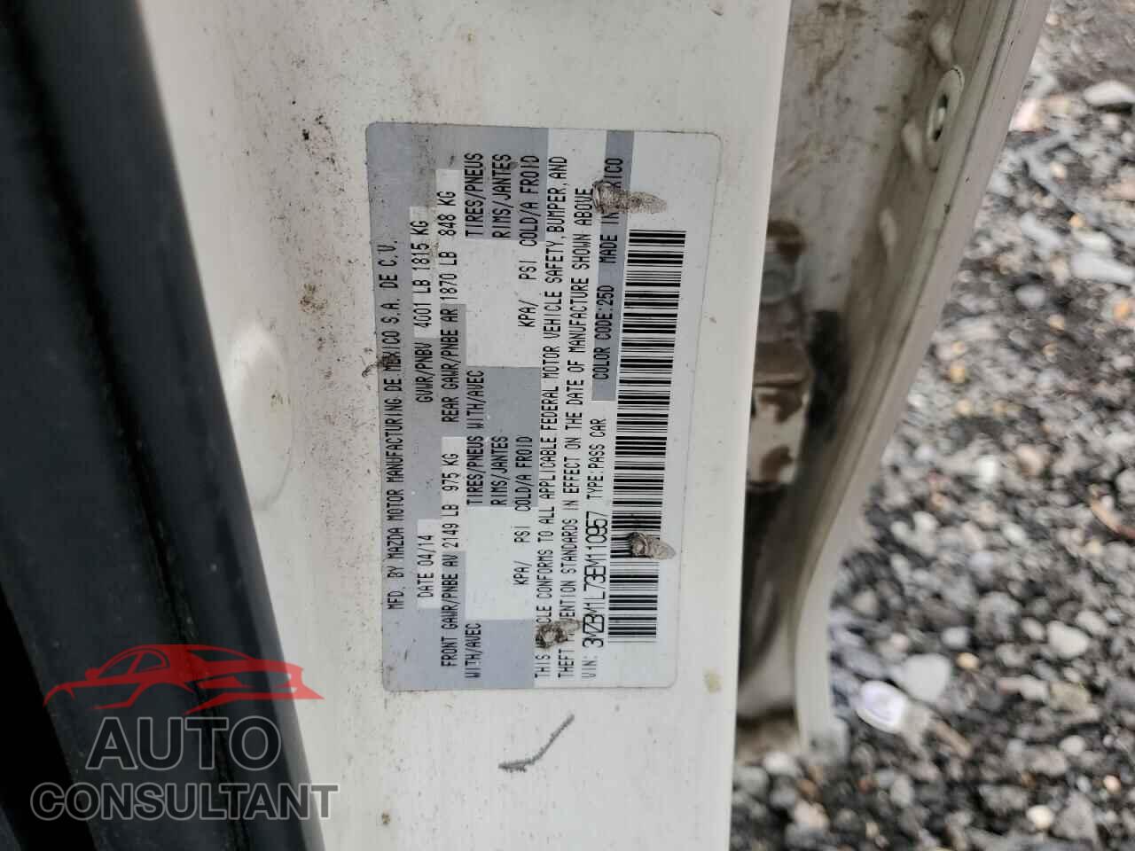 MAZDA 3 2014 - 3MZBM1L73EM110957