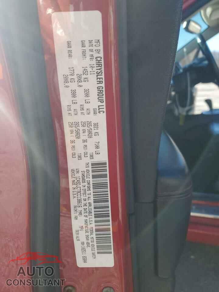 DODGE DURANGO 2012 - 1C4SDJCT9CC138616