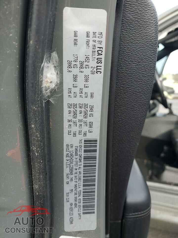 DODGE DURANGO 2020 - 1C4RDHDGXLC258949