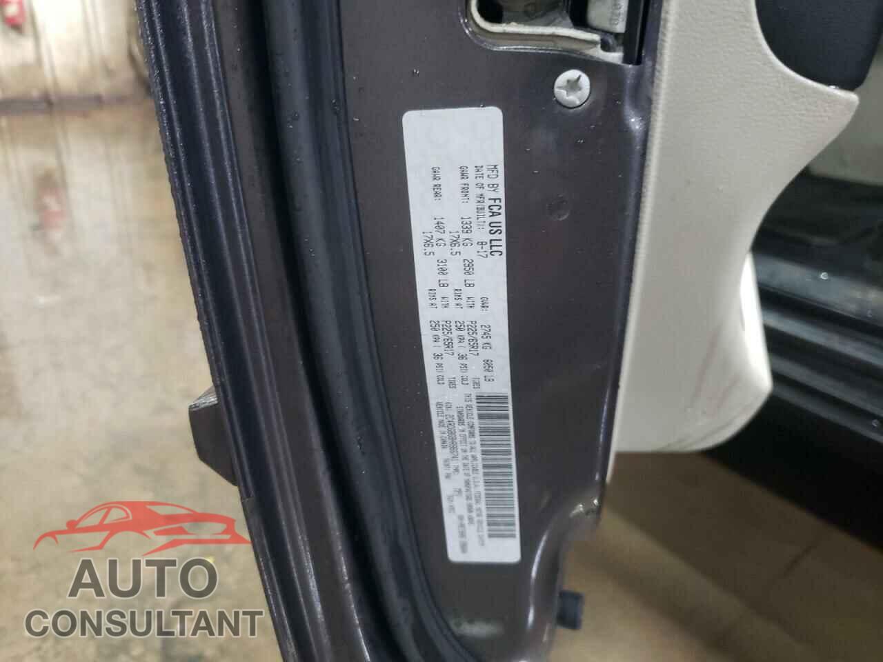 DODGE CARAVAN 2017 - 2C4RDGBG8HR866741