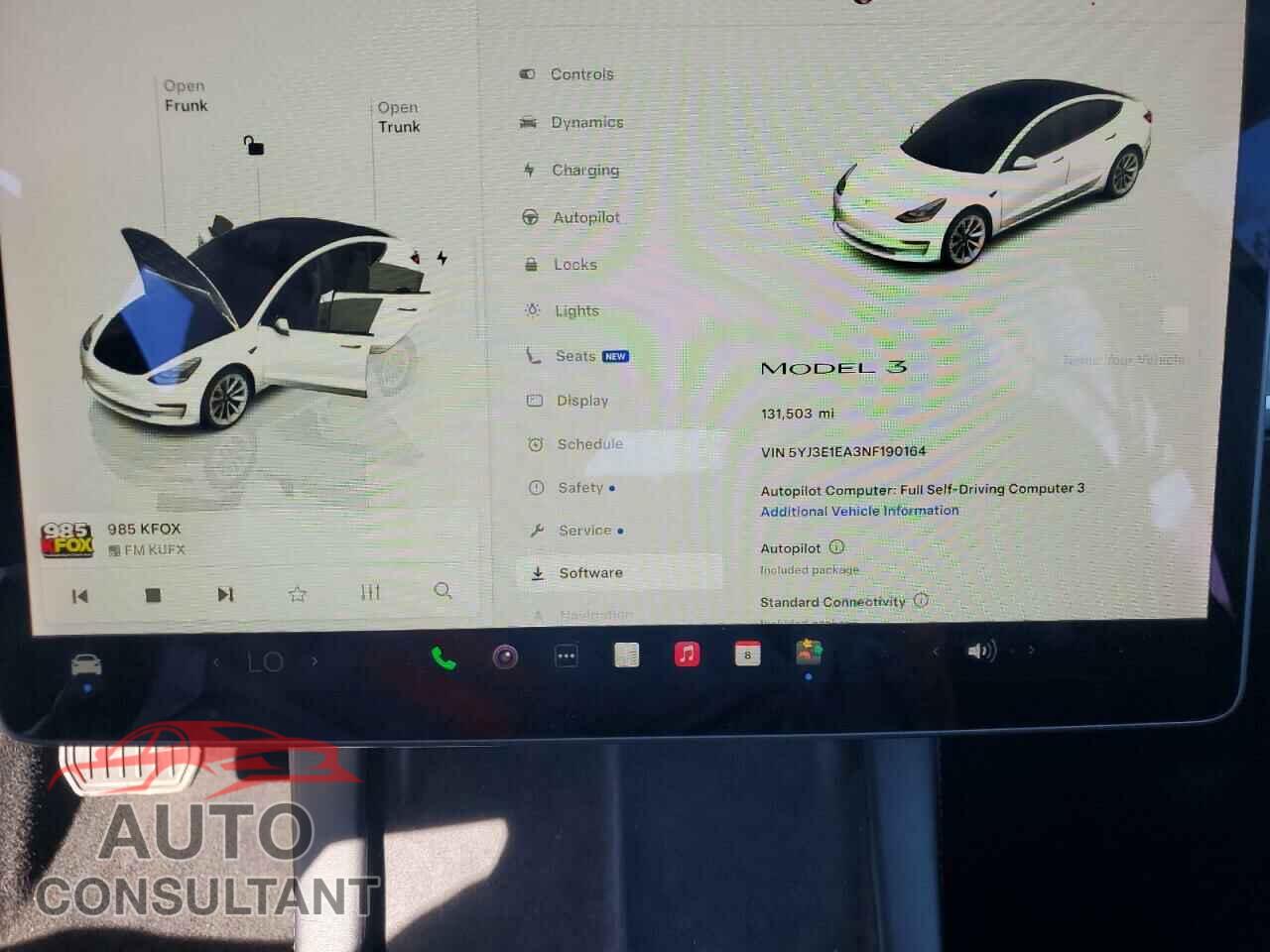 TESLA MODEL 3 2022 - 5YJ3E1EA3NF190164