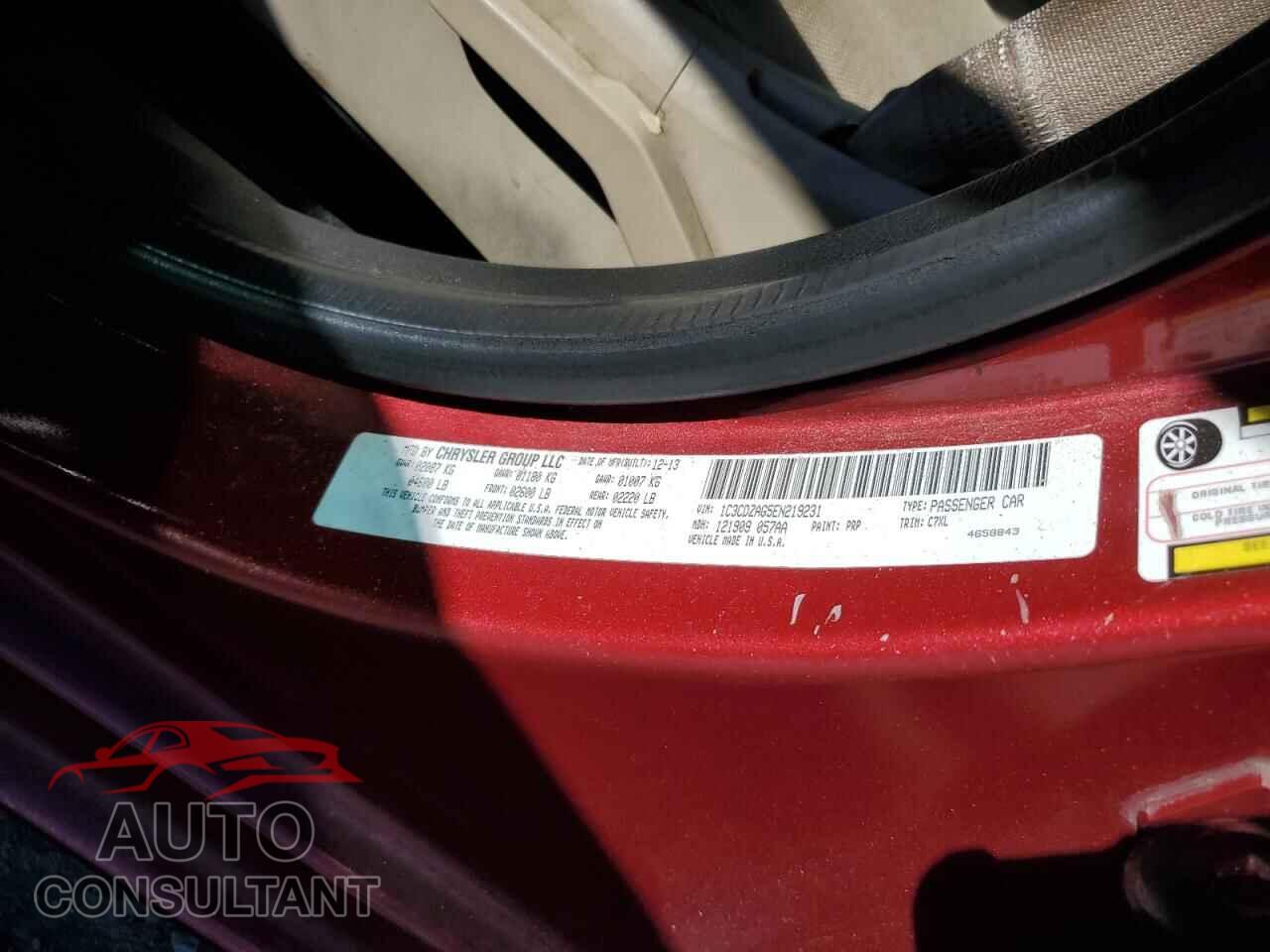 DODGE AVENGER 2014 - 1C3CDZAG5EN219231