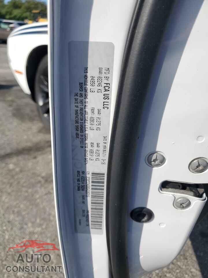 DODGE CHALLENGER 2016 - 2C3CDZAG8GH225715