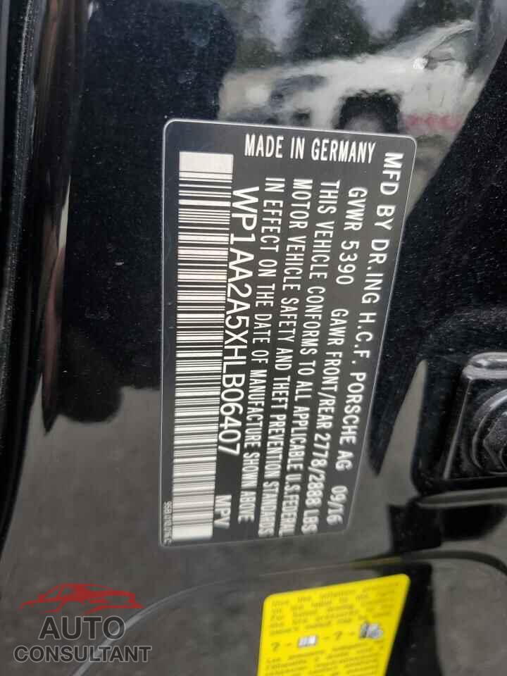PORSCHE MACAN 2017 - WP1AA2A5XHLB06407