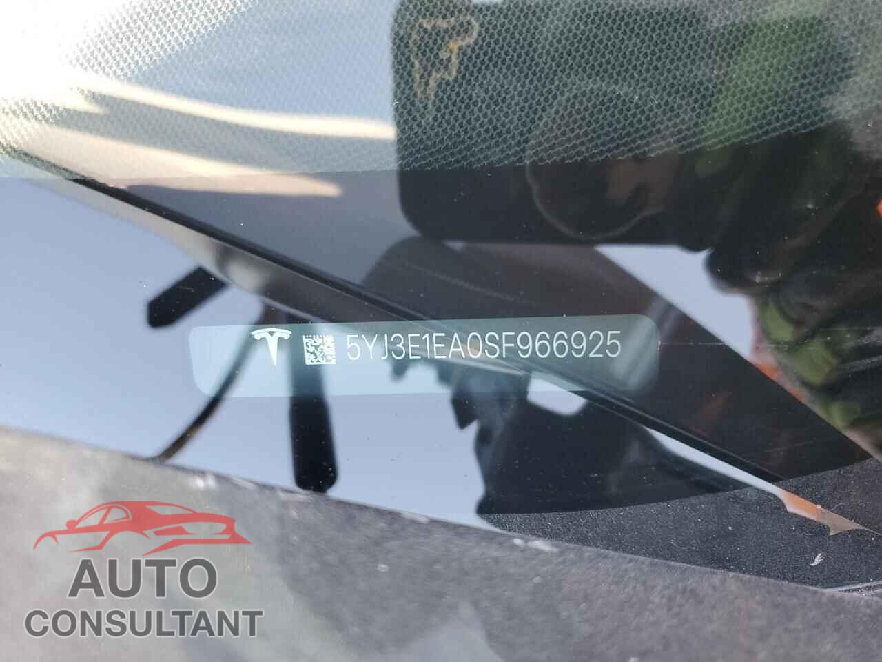 TESLA MODEL 3 2025 - 5YJ3E1EA0SF966925