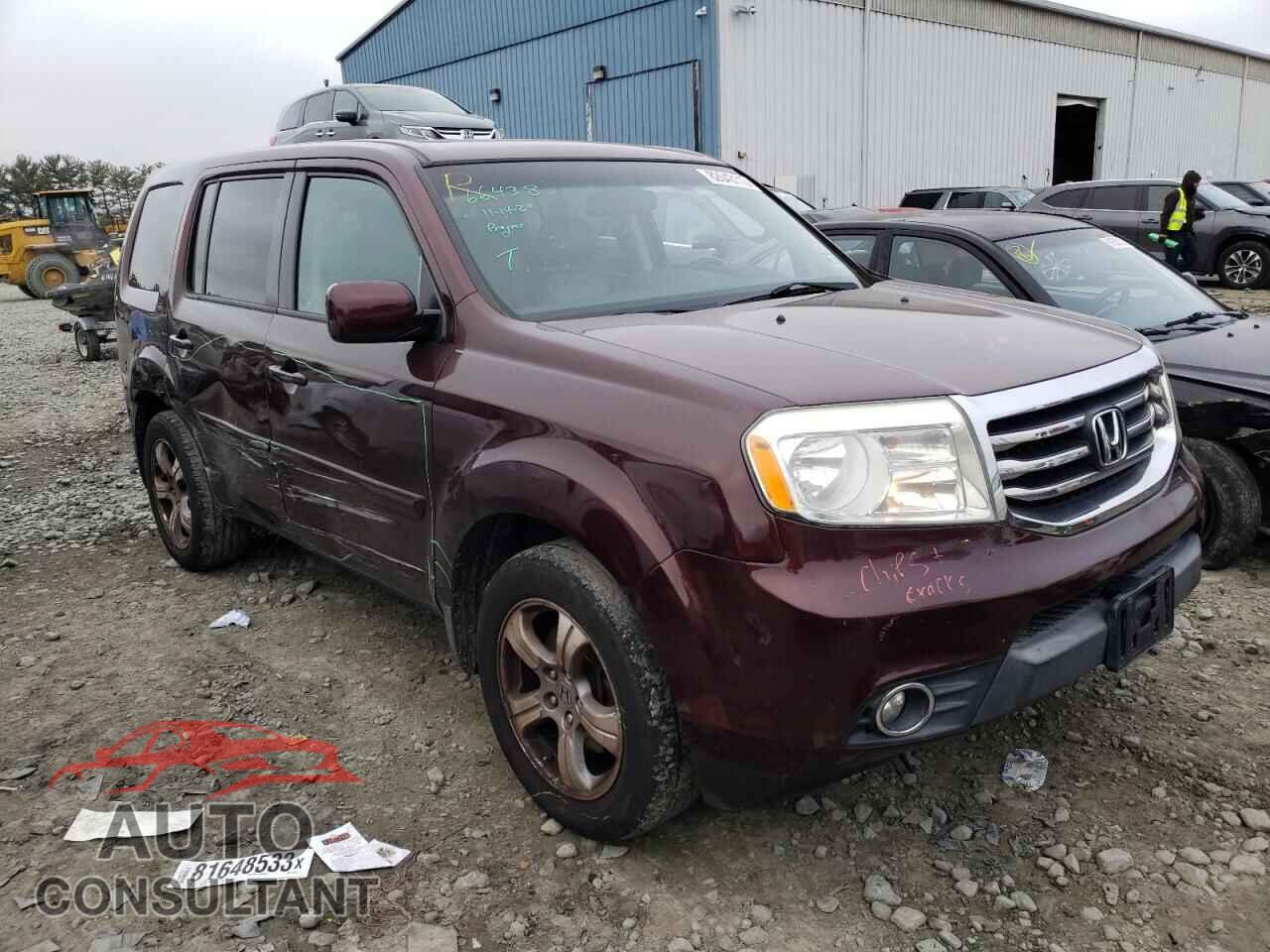 HONDA PILOT 2012 - 5FNYF4H52CB043656