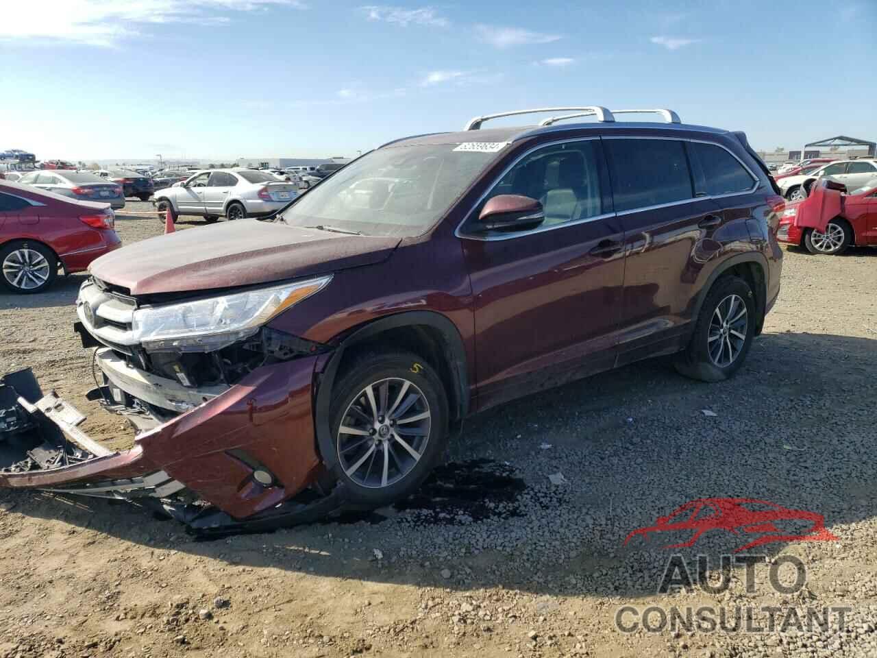 TOYOTA HIGHLANDER 2017 - 5TDJZRFHXHS475126