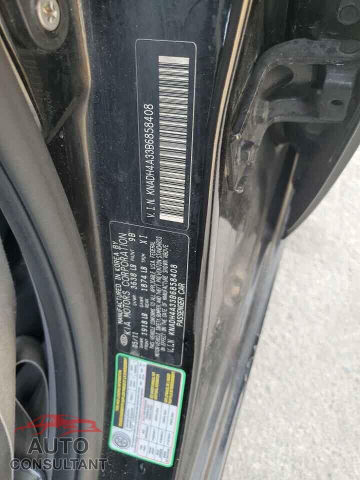 KIA RIO 2011 - KNADH4A33B6858408