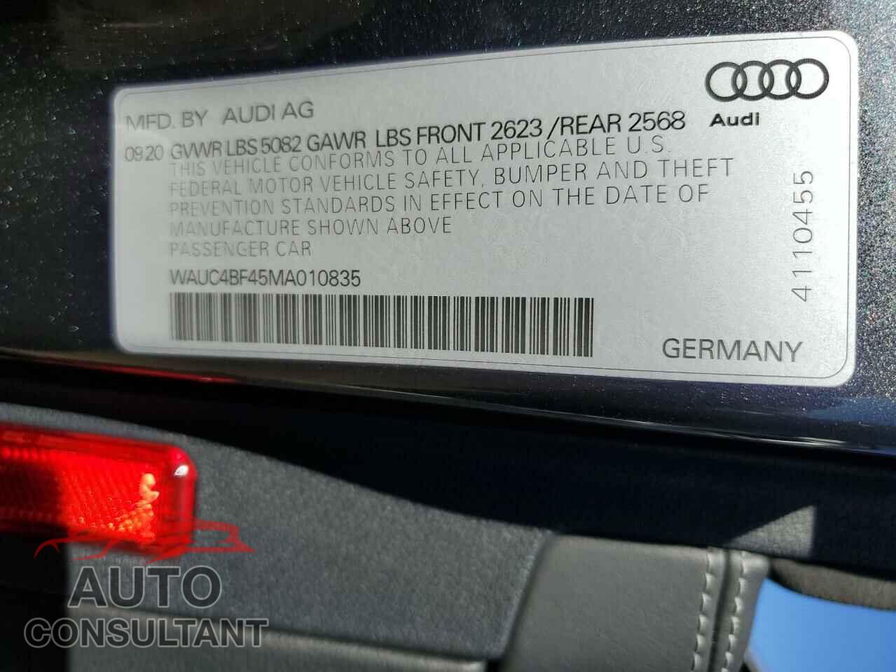 AUDI S4/RS4 2021 - WAUC4BF45MA010835