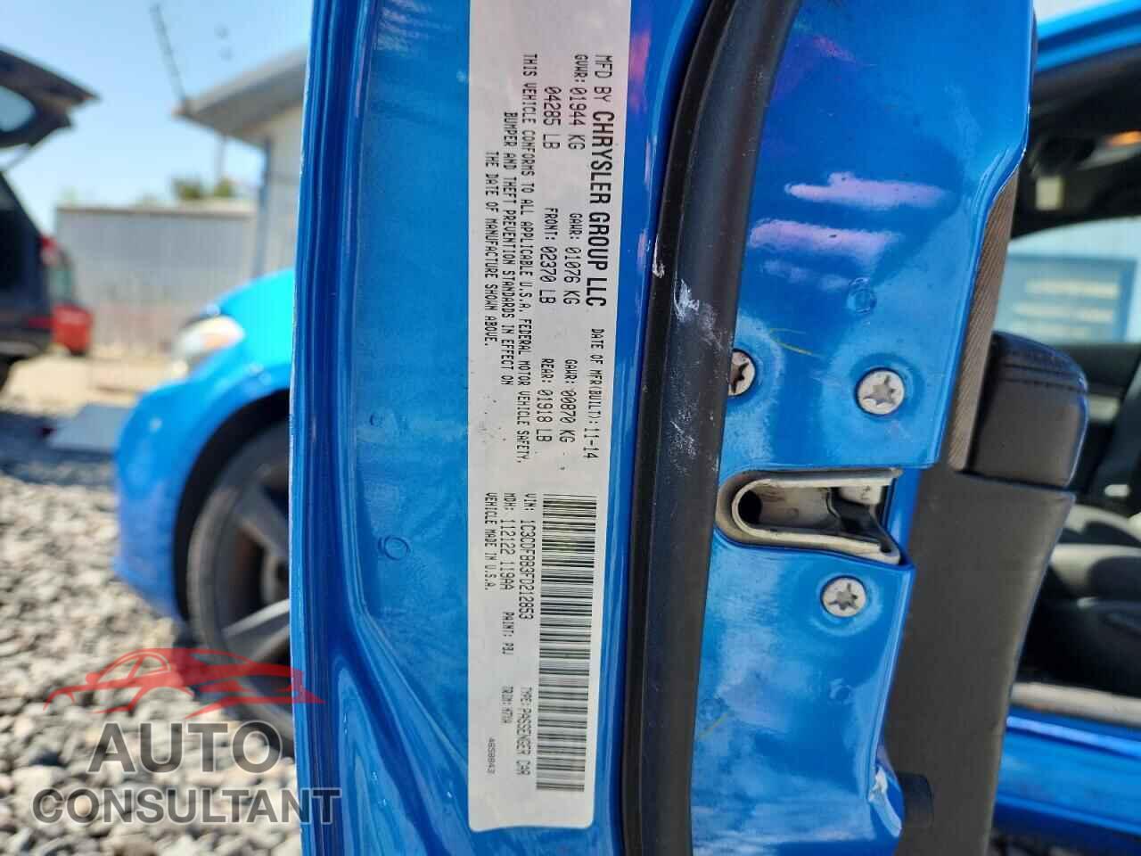 DODGE DART 2015 - 1C3CDFBB3FD212853