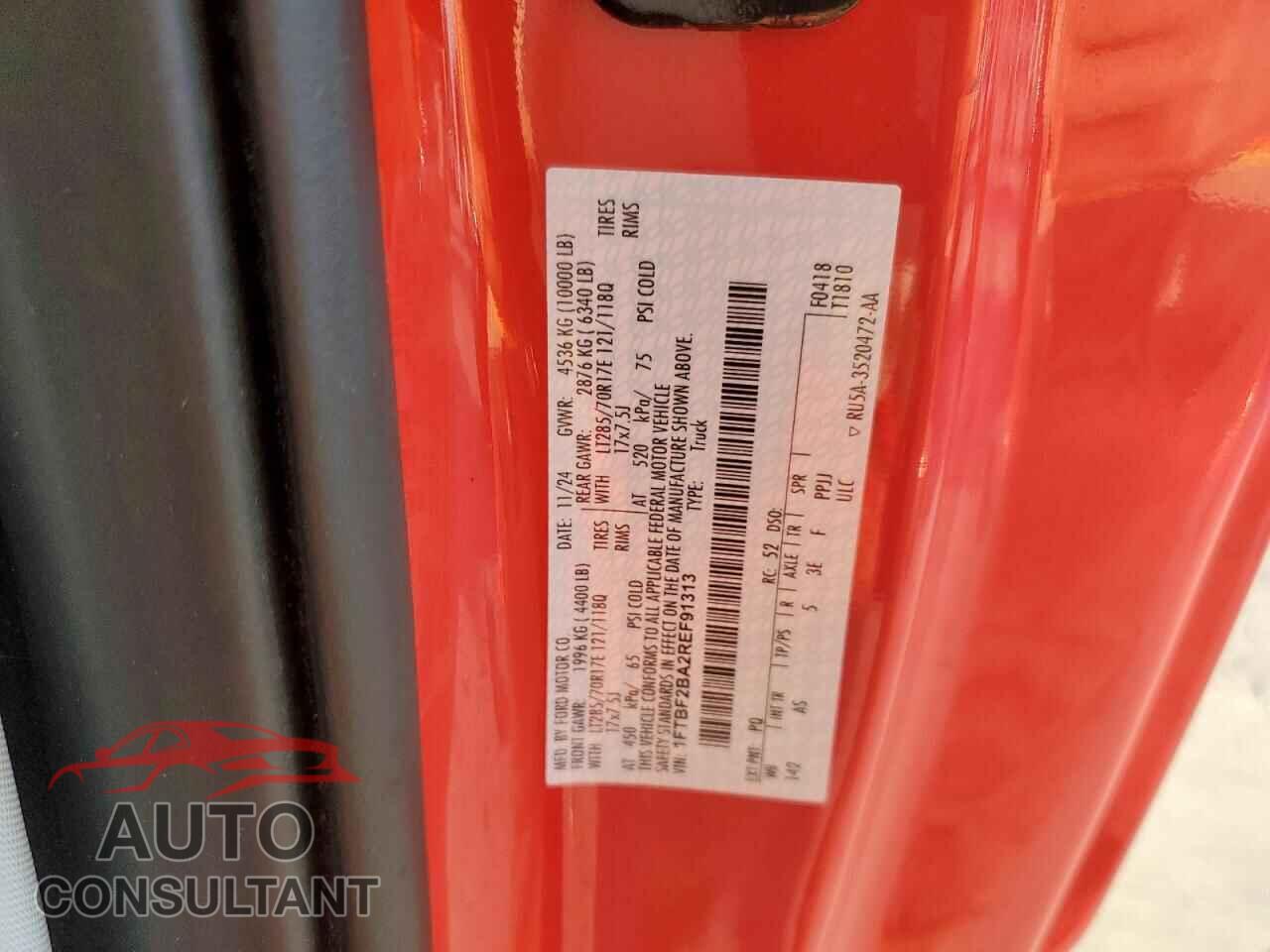 FORD F250 2024 - 1FTBF2BA2REF91313