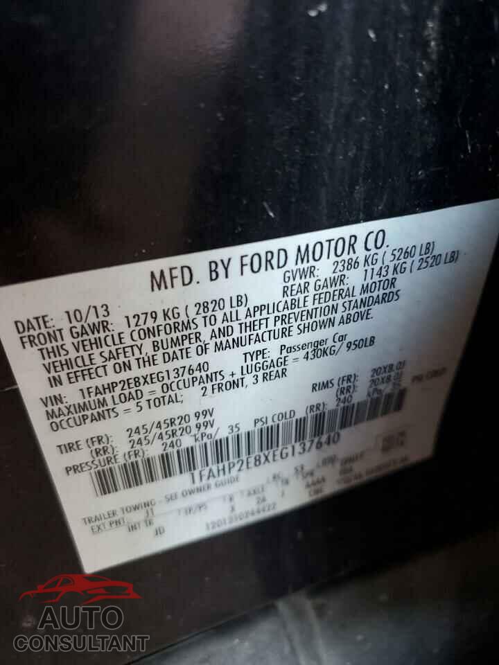 FORD TAURUS 2014 - 1FAHP2E8XEG137640