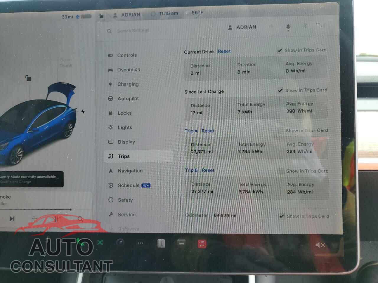 TESLA MODEL 3 2019 - 5YJ3E1EB4KF406642