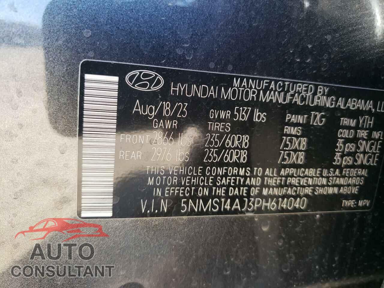 HYUNDAI SANTA FE 2023 - 5NMS14AJ3PH614040