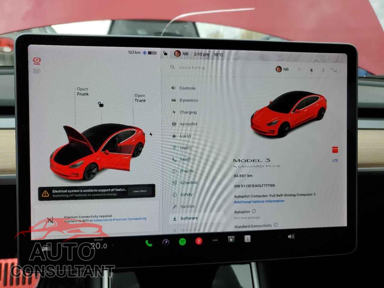 TESLA MODEL 3 2020 - 5YJ3E1EA0LF717199
