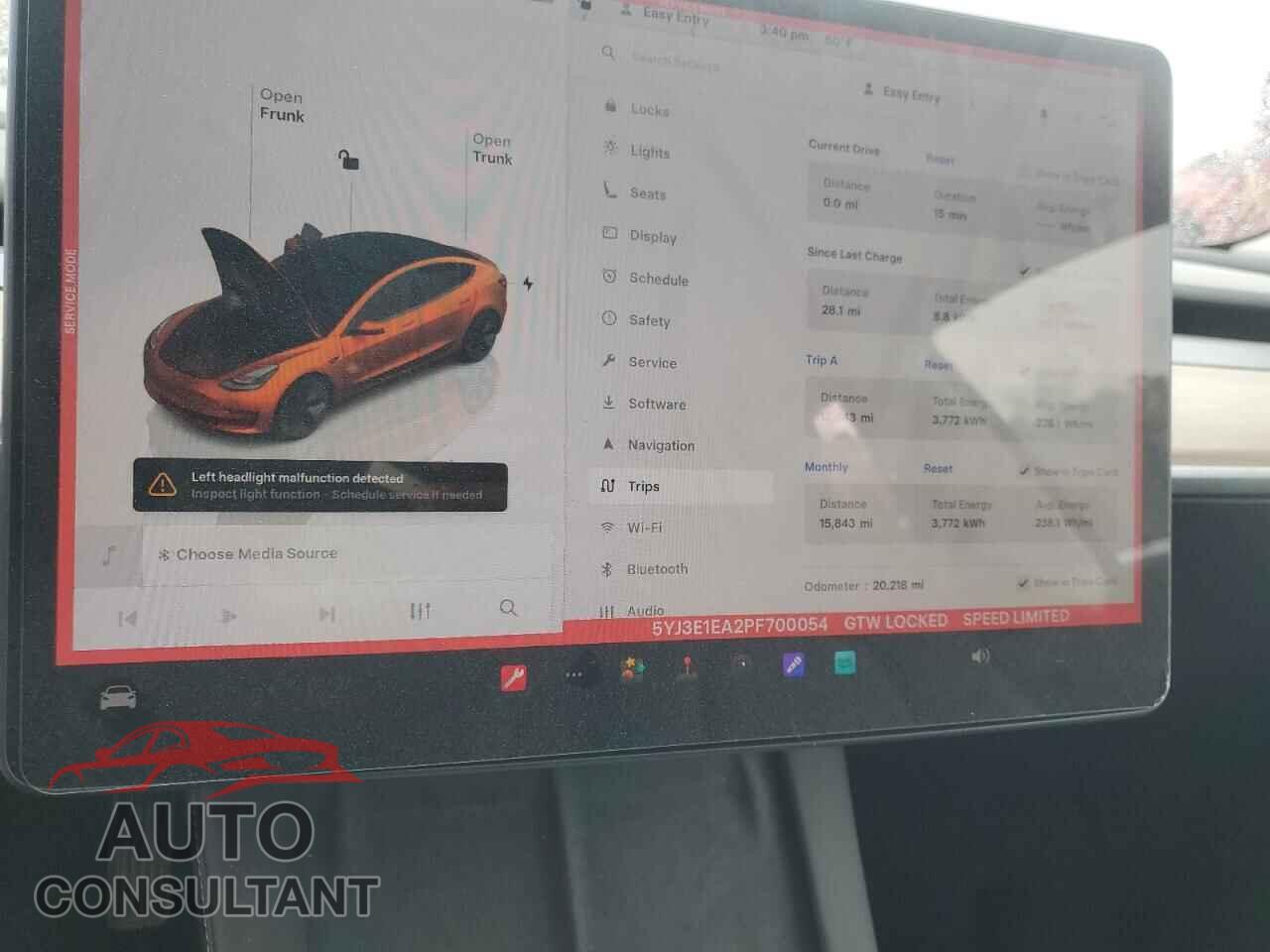 TESLA MODEL 3 2023 - 5YJ3E1EA2PF700054