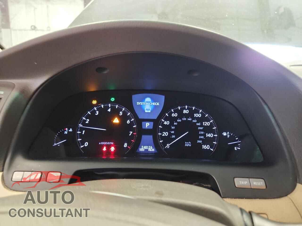 LEXUS LS460 2011 - JTHDL5EF3B5003076