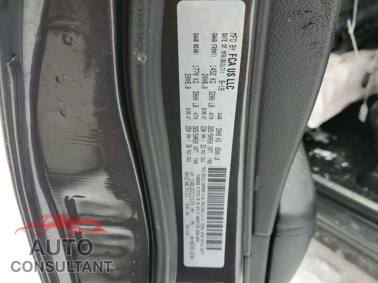 DODGE DURANGO 2020 - 1C4RDJDG7LC131373