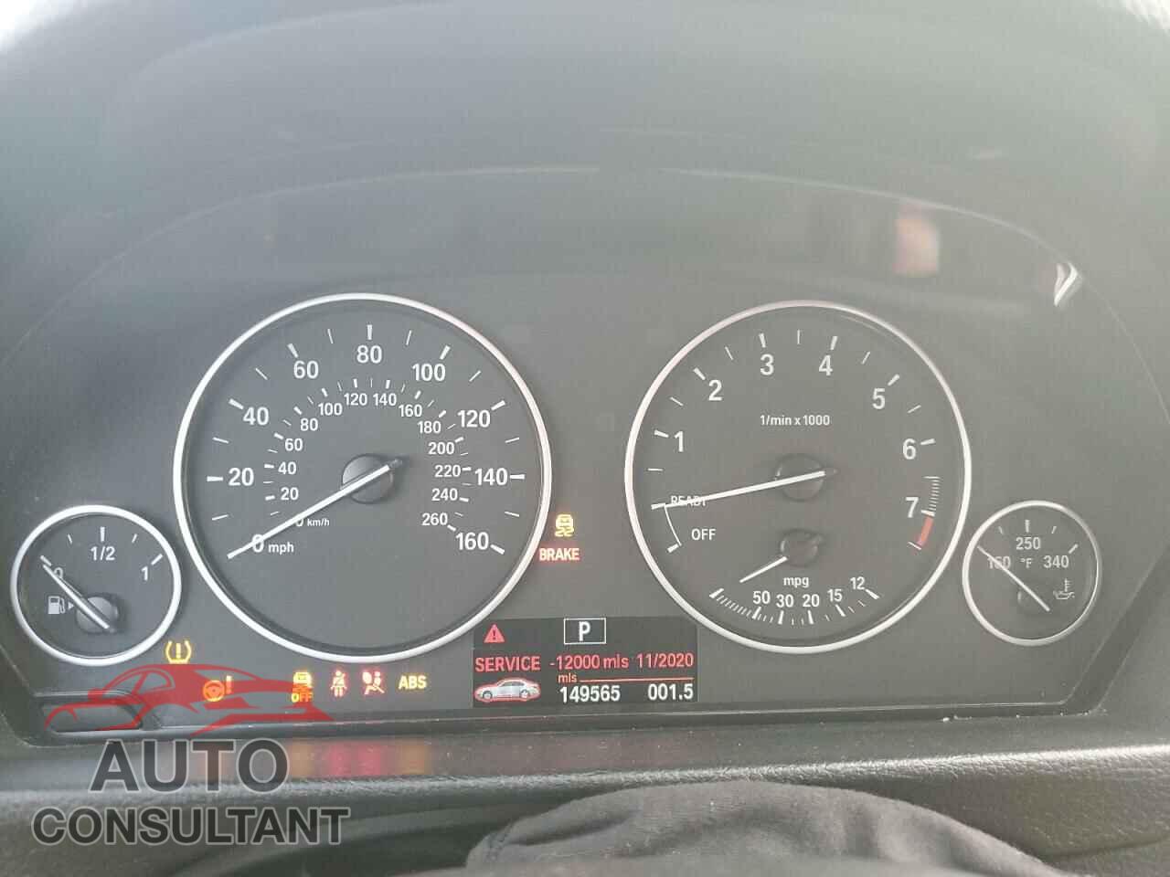 BMW 3 SERIES 2013 - WBA3B3C59DJ812216