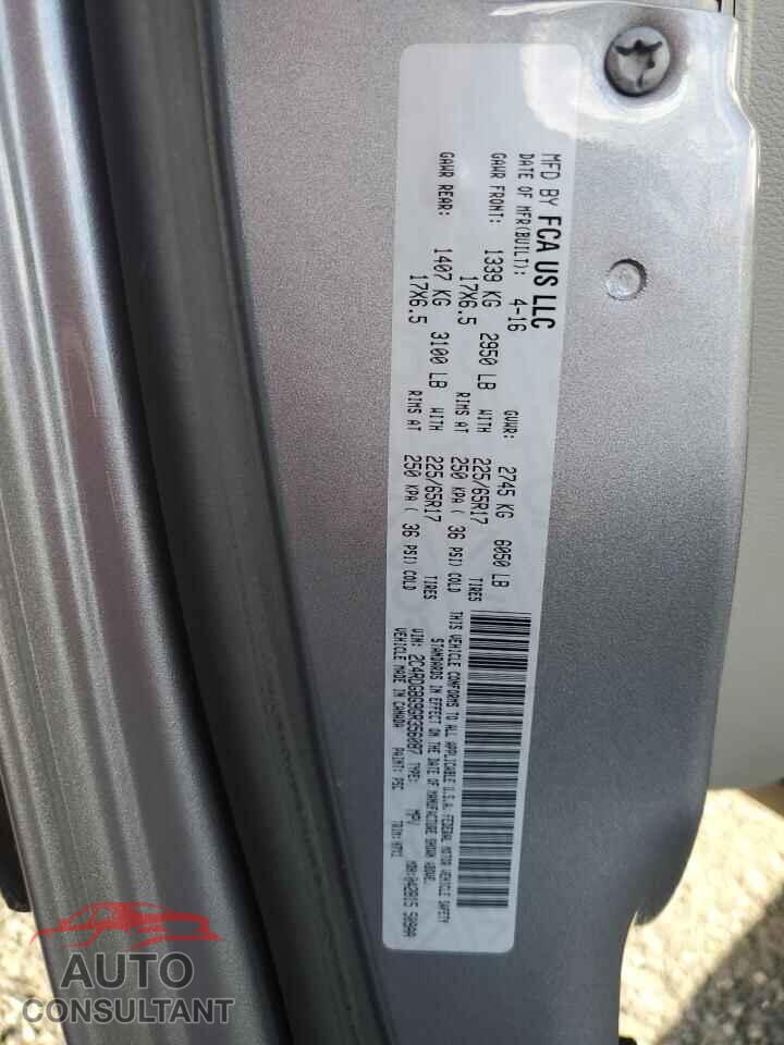 DODGE CARAVAN 2016 - 2C4RDGBG9GR356087