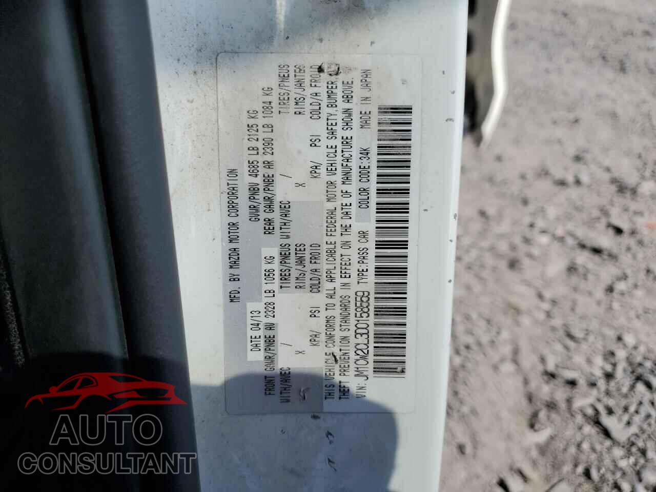 MAZDA 5 2013 - JM1CW2CL3D0158559