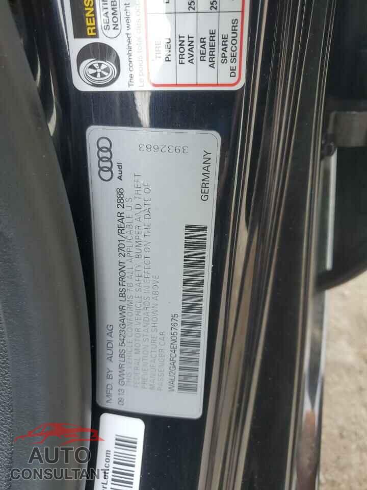 AUDI A7 2014 - WAU2GAFC4EN057675