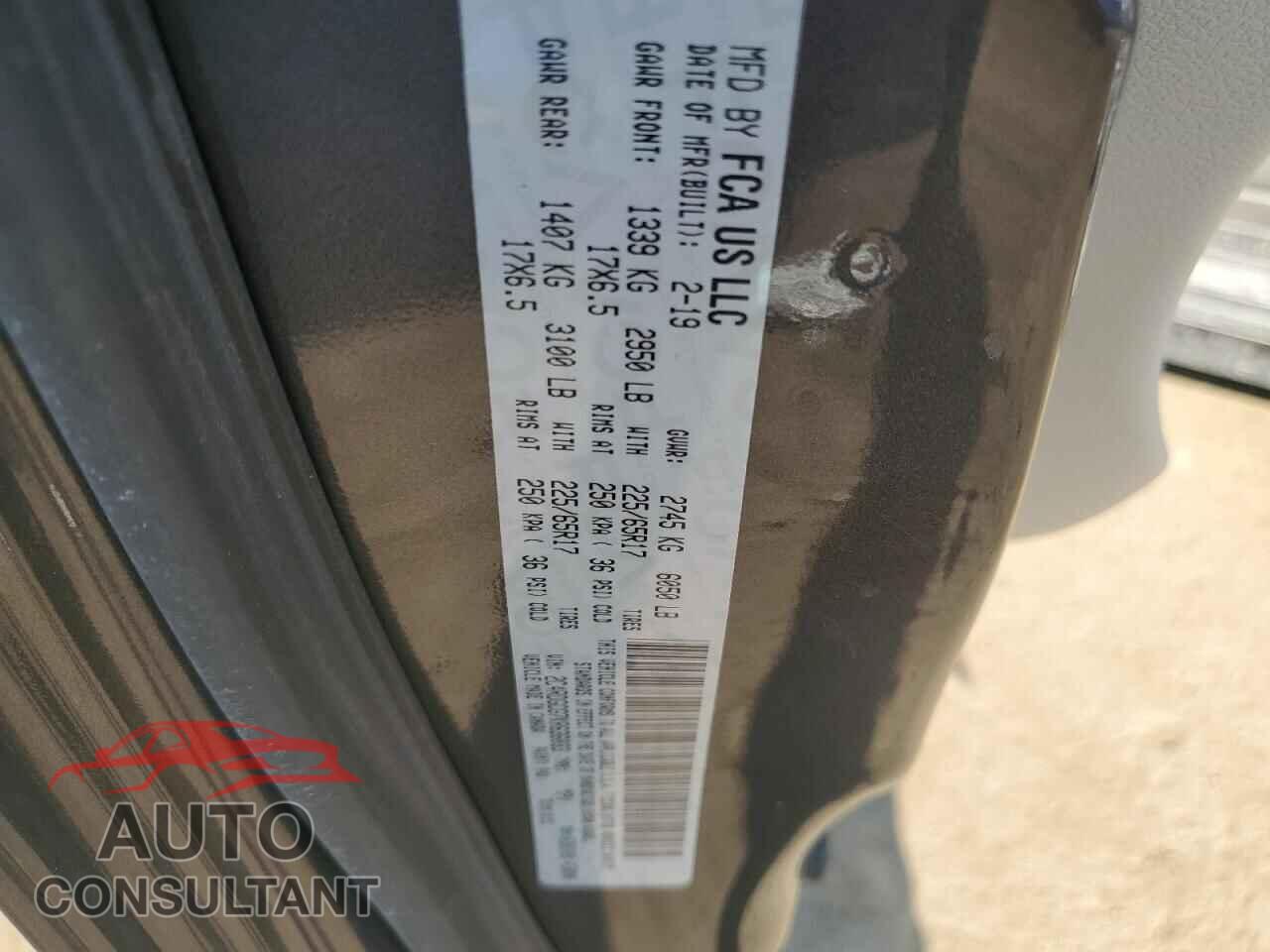 DODGE CARAVAN 2019 - 2C4RDGCG7KR636033