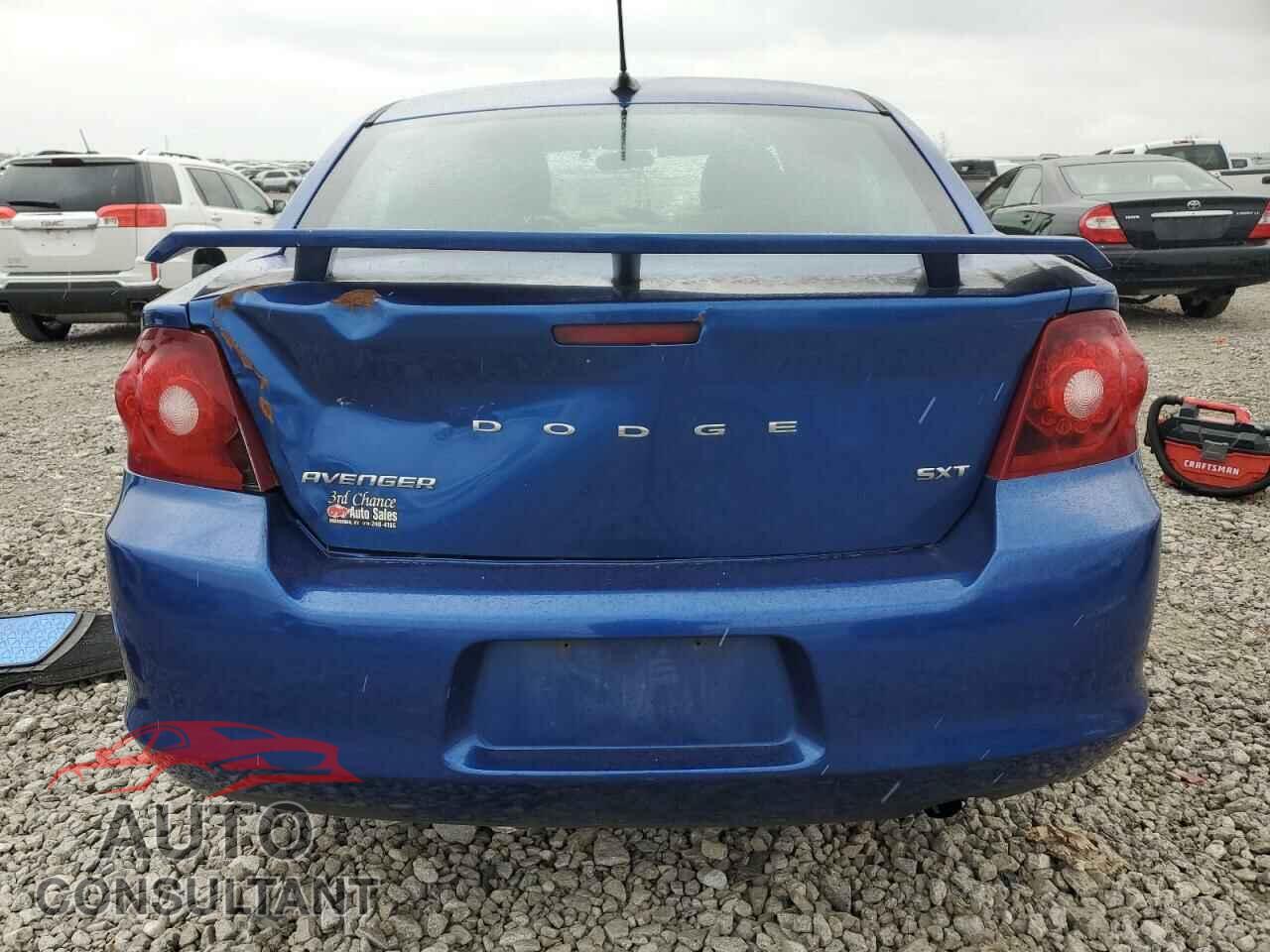 DODGE AVENGER 2012 - 1C3CDZCB7CN313111